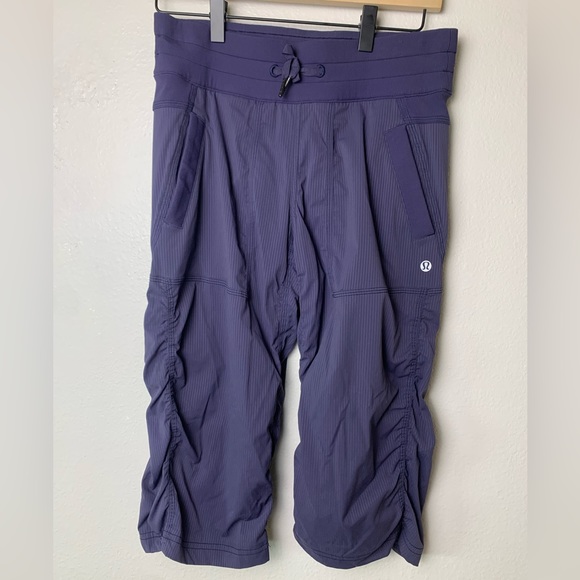 Lululemon Purple Studio Crop Pants Size 4 - Picture 1 of 6